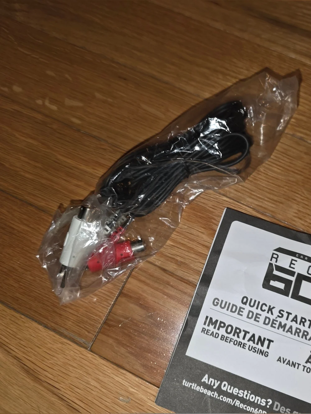 TURTLE BEACH HEADSET 60P RECON ACCESSORIES MOUTH PIECE CABLES STICKER QUICKGUID